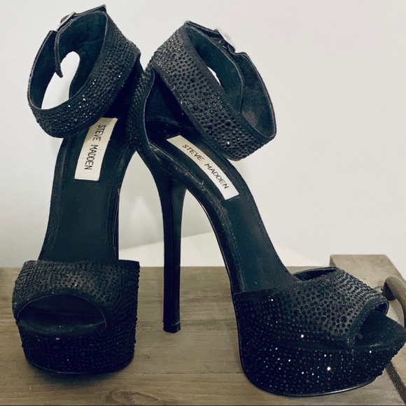 steve madden embellished heels
